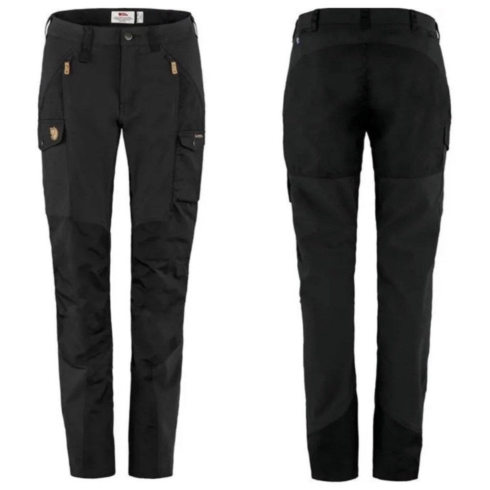 Fjallraven Nikka Trousers Curved Fit Black Pants